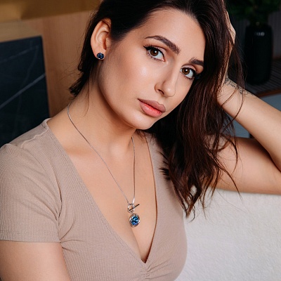 Колье BBL  Fiore Luna  B2110SW-N01.23 BL/S 