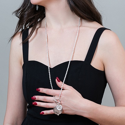 Колье Manisto  Fiore Luna  LN5117 BW/S 