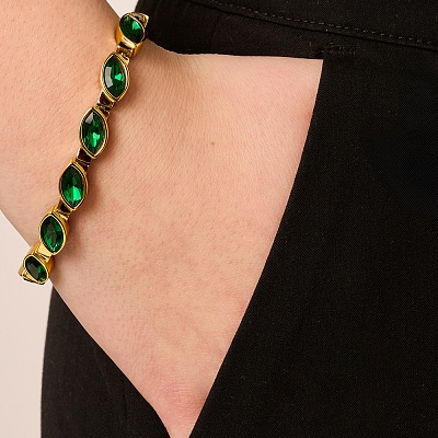 Браслет CELTIS SG EMERALD GREEN  Dyrberg Kern  470047 