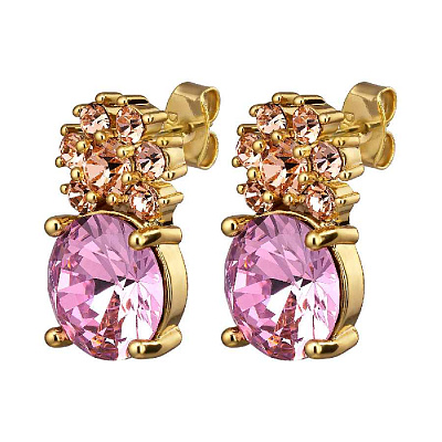 Серьги BECKIA SG LIGHT ROSE / PEACH 460070 