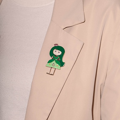 Брошь Принцесса  Shadore  XZ2298.16 G/G 