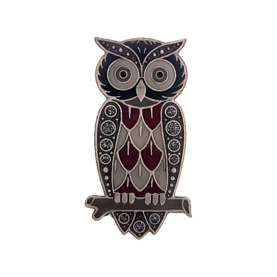 Брошь Сова  Clara Bijoux  F25018-38 BW 