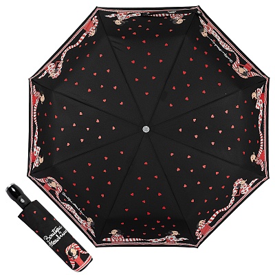 Зонт складной Moschino 7961-OCA Olivia Scarves Black product-3170 