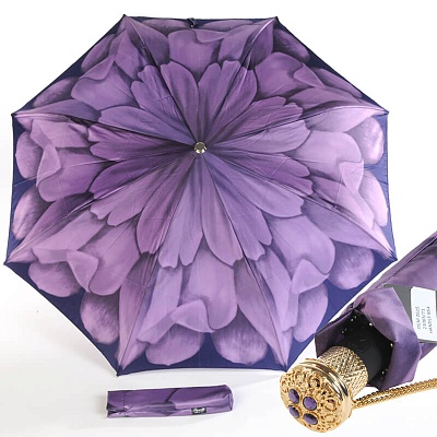 Зонт складной Pasotti Auto Georgin Viola Lux product-1381 