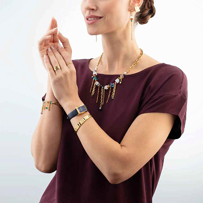 Серьги Multicolour Gold  Coeur de Lion  3020/21-1516 