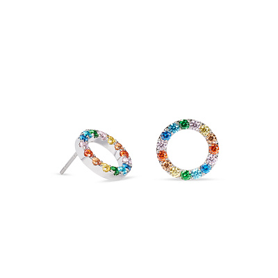 Серьги Multicolor Silver 2057/21-1517 