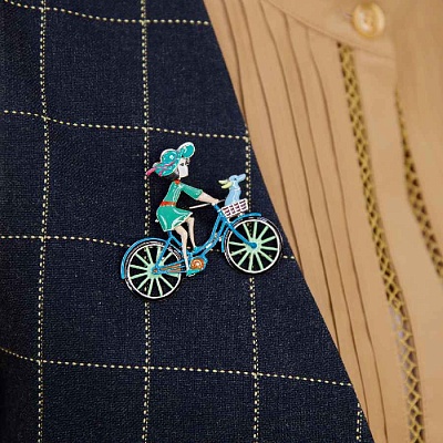 Брошь Велосипед  Shadore  XZ2294.20 G/S 