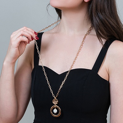 Колье Pearle  Fiore Luna  LN5113 RG 