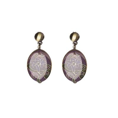 Серьги лилия A77351.1 V 