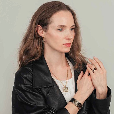 Серьги  Fiore Luna  AE03209-4 G 