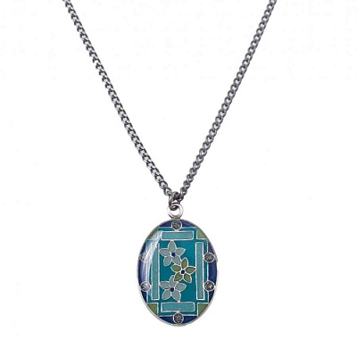 Колье Незабудки  Clara Bijoux  B75788-8 D BL 