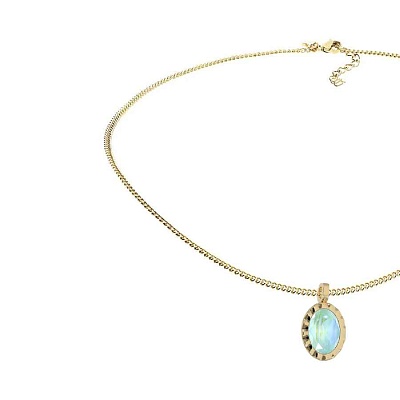 Колье TIVOLA UNICA big (G/P) Silky sage delite 3cm  Qudo  420690 