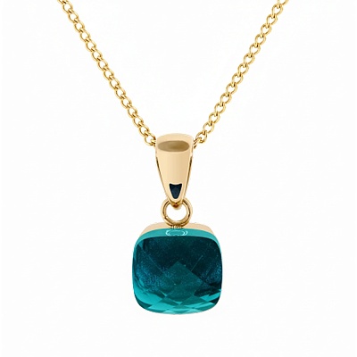 Колье FIRENZE (G) Blue Zircon  Qudo  107001/48-4601 