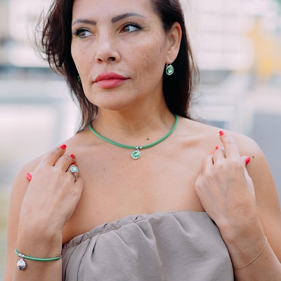 Колье Emerald  Fiore Luna  B1902.18 G/S 