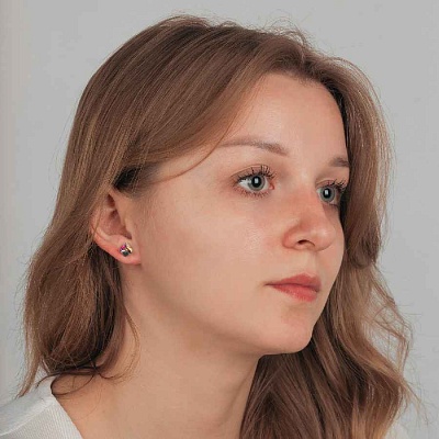 Пусеты  Vitrail Medium  Fiora Luna  SWE2127/2 VM S 