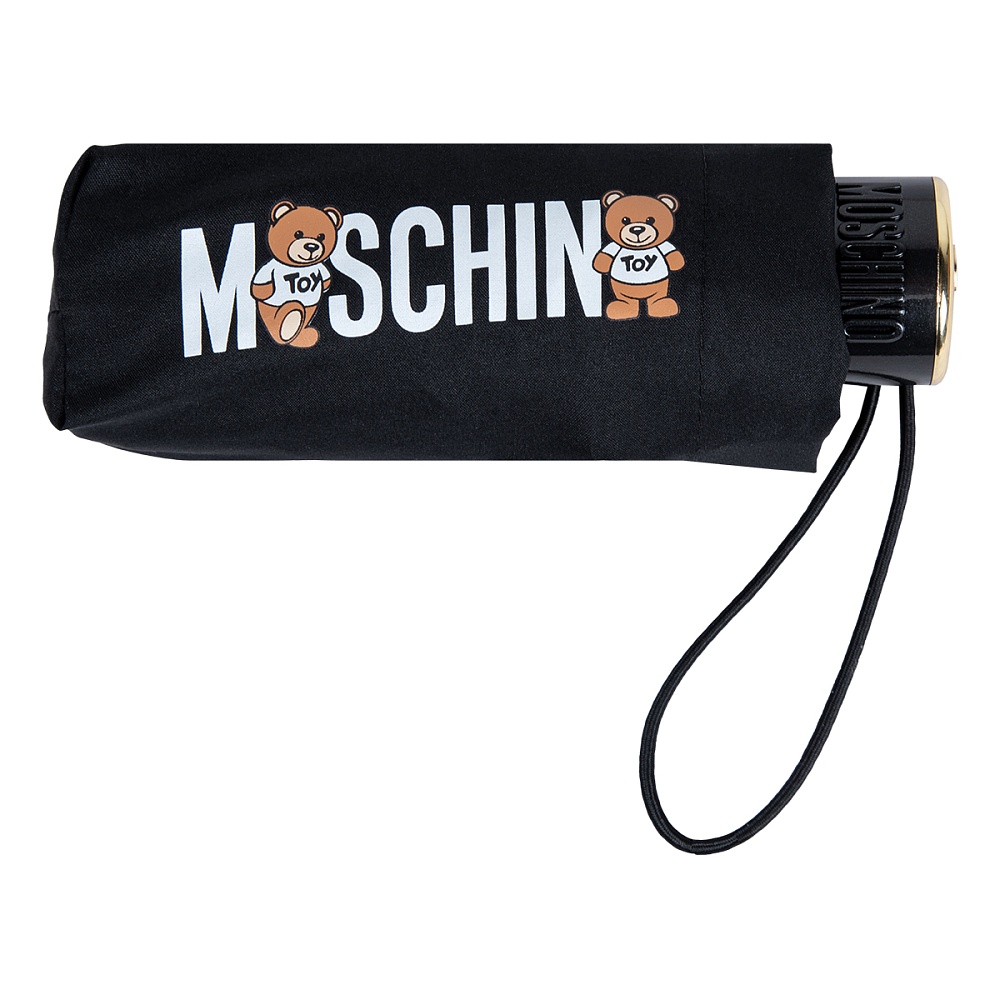 Moschino Зонт складной Logo with bears Black+Box teddy Арт.: product-3421