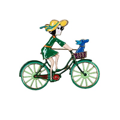 Брошь Велосипед XZ2294.16 G/G 