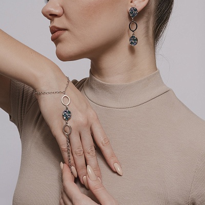 *Браслет "Hand Kiss"  Boccadamo  *XBC014 BL/S 