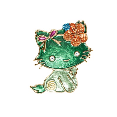 Брошь KITTY XZ1444.16 G/G 