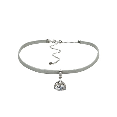 Колье Crystal / Grey Leather B2110SW-N06.1 BW/S 