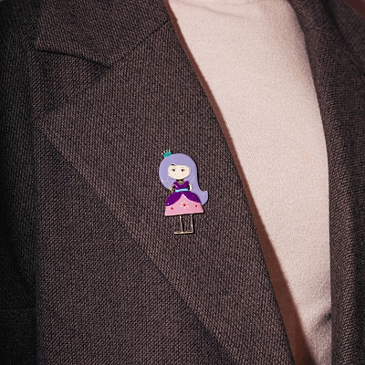 Брошь Принцесса  Shadore  XZ2298.11 V/S 