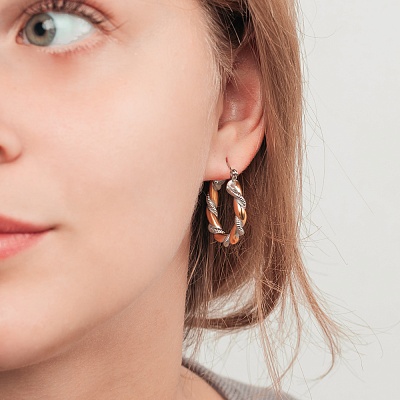 Серьги 3 в 1  Fiore Luna  AWE2455-D 