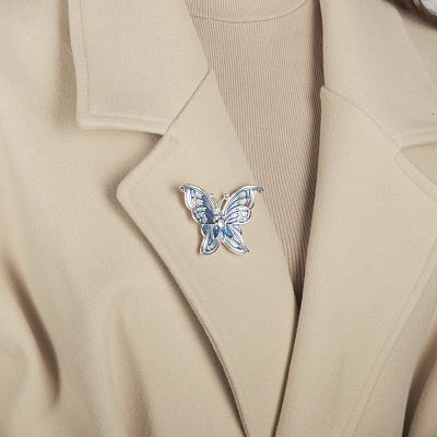 Брошь Бабочка  Shadore  XZ1363.21 BL/S 