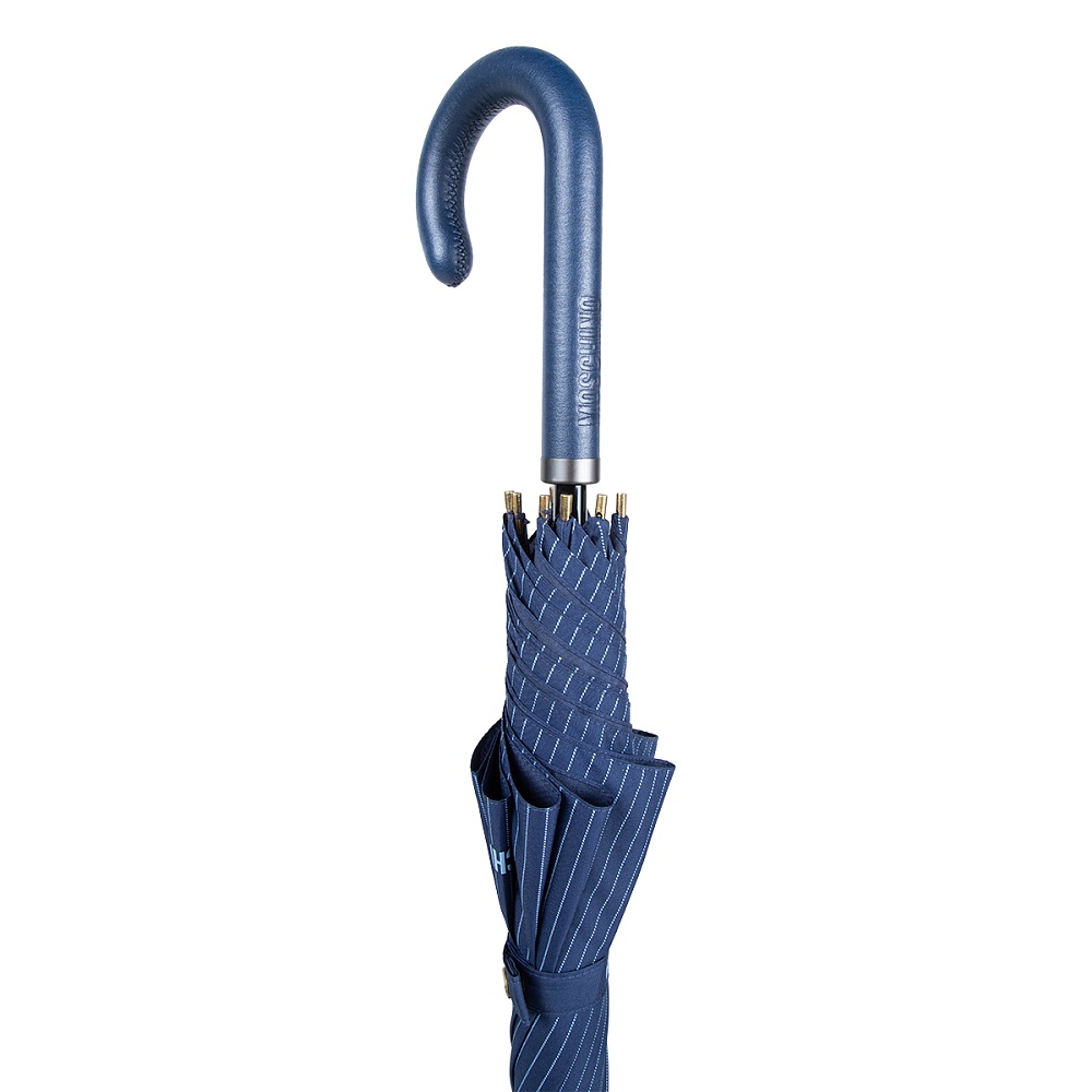 Moschino Зонт-трость Moschino 8509-67AUTOF Pinstripes Blue Арт.: product-3387