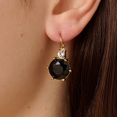 Серьги BEGONIA SG BLACK  Dyrberg Kern  470104 