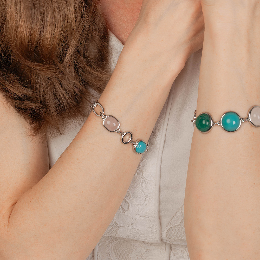 Possebon Браслет Azul, Q. Rose, Q.Verde Possebon C0133.20.7.17 S Арт.: C0133.20.7.17 S