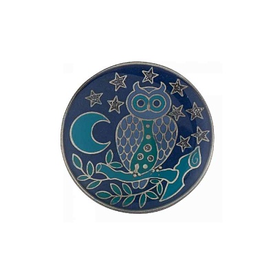 Брошь Сова F25158-8 BL 