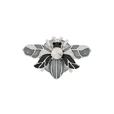 Брошь Жук XZ1385.2 BW/S 