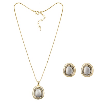 Комплект колье+серьги SG207547E-001 G 