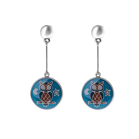 Clara Bijoux Серьги сова Арт.: A35535.5.TC BL
