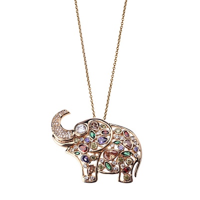 *Колье-брошь Слоник  Fiore Luna  *15A13NK002AV05 BR 