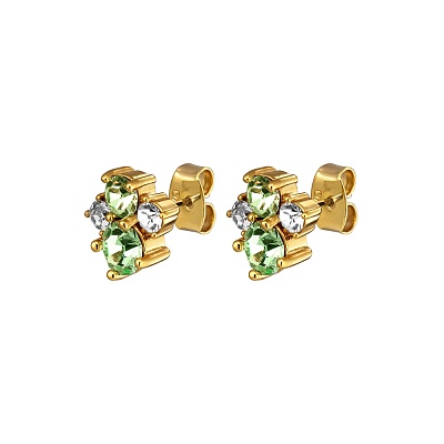 Серьги BILLIS  SG LIGHT GREEN 460048 