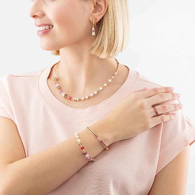 Серьги Pink-Gold  Coeur de Lion  0127/21-0416 