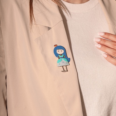 Брошь Принцесса  Shadore  XZ2298.21 BL/S 