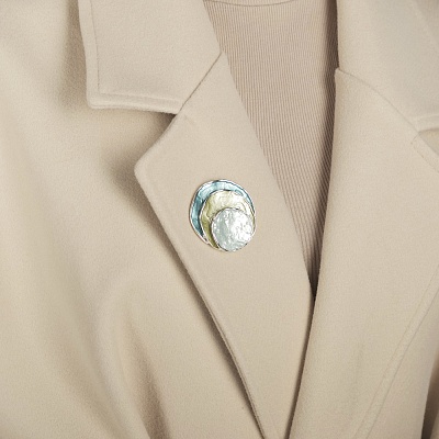 Брошь Круги  Shadore  XZ0504.9 R/S 