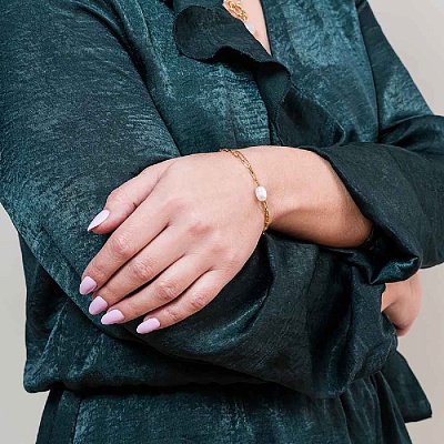 Браслет Pearle  Fiore Luna  CB03168-2 BW/G 