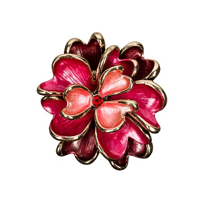 Брошь Цветок XZ1153.9 R/G 