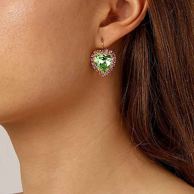 Серьги FELICIA SG GREEN / ROSE  Dyrberg Kern  420055 
