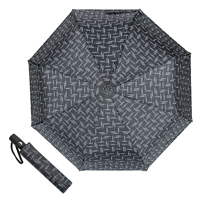 Зонт складной Ferre 6038-OC Logo Black product-4040 