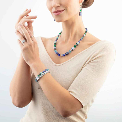 Серьги Blue-Green  Coeur de Lion  3039/21-0705 