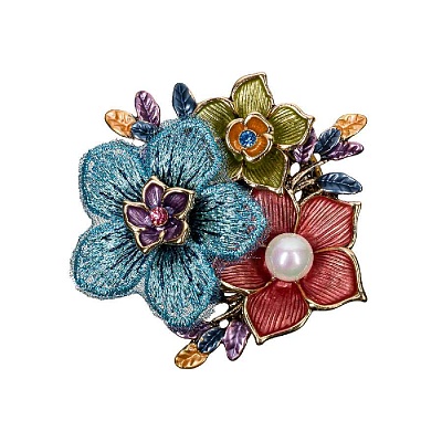 Брошь Букет XZ1442.27 M/G 