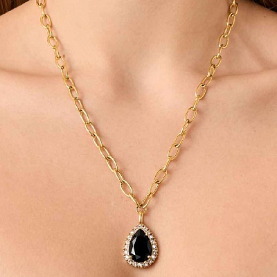 Колье METTA SG BLACK /GOLDEN  Dyrberg Kern  450081 