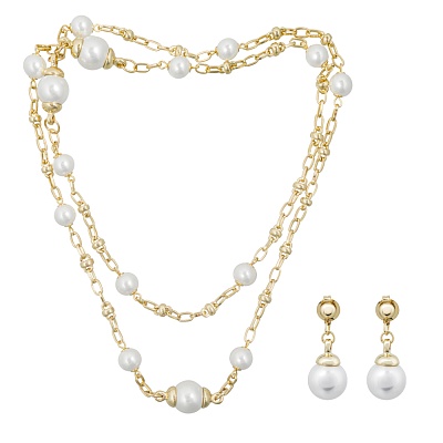 Комплект колье+серьги SG200097E-001 G 