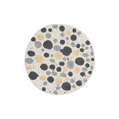 Брошь Мозаика-капля XZ0495.2 BW/S 