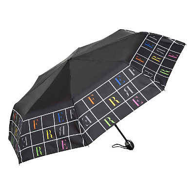 Зонт складной Ferre 6034-OC Letters Black  Ferre Milano  product-3719 