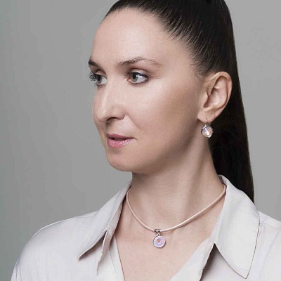 Колье Lavender Delite  Fiore Luna  B1902.10 V/S 